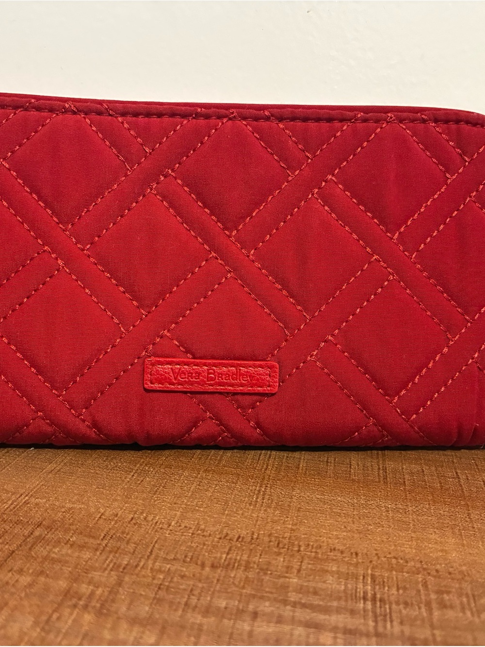 Vera Bradley Red Quilted Clutch
